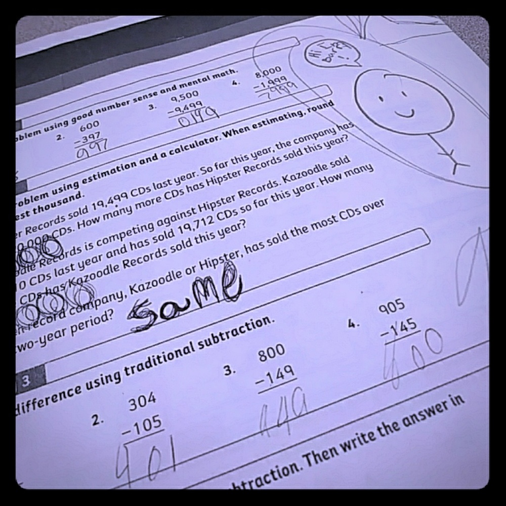 My homework